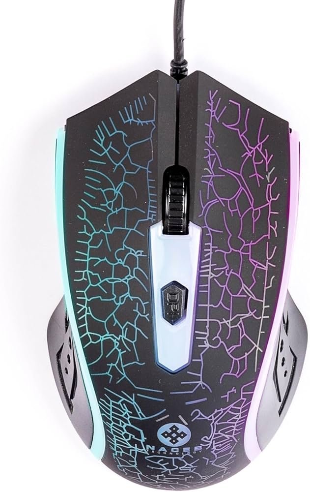 MOUSE OPTICO GAMER NACEB SA 592/NEGRO/1200 DPI/USB