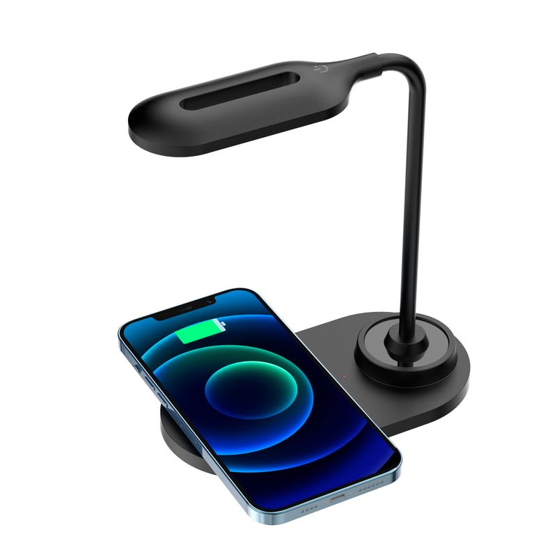 CARGADOR INALMBRICO 15 W CON L AMPARA LED  DAYLIGHT