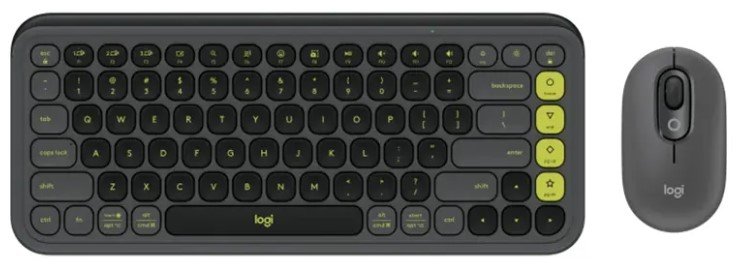 KIT TECLADO Y MOUSE LOGITECH POP ICON GRAPHITE BT MULTIDISPOSITI