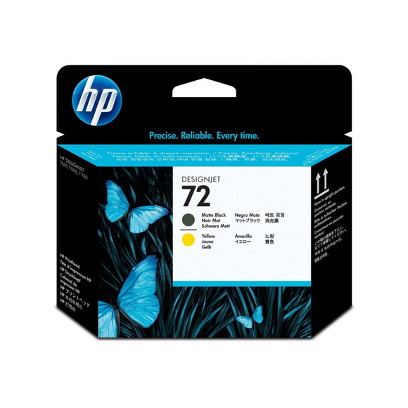 HP 72 NGROMATTE/AMARILLO TINTA AMPLIO FORMATO C9384A