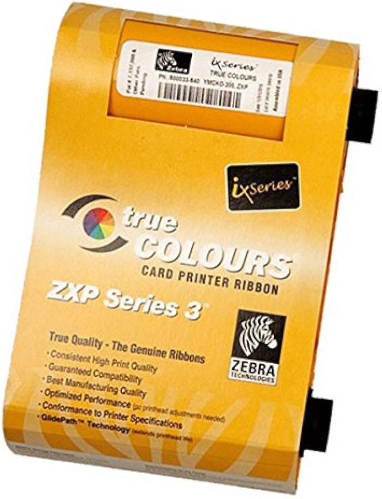 ZEBRA IX SERIES COLOR RIBBON ZXP3 YMCKO 280 IMAGES
