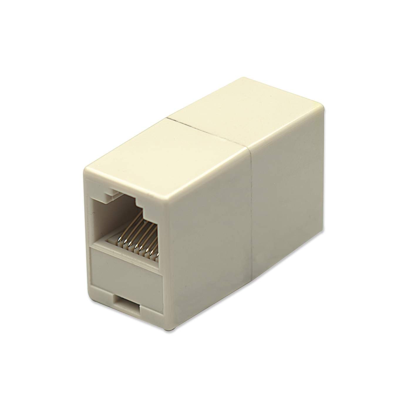 COPLE EMPALMADOR RJ45 MODULAR CAT5E EN LINEA HEMBRA A HEMBRA UTP