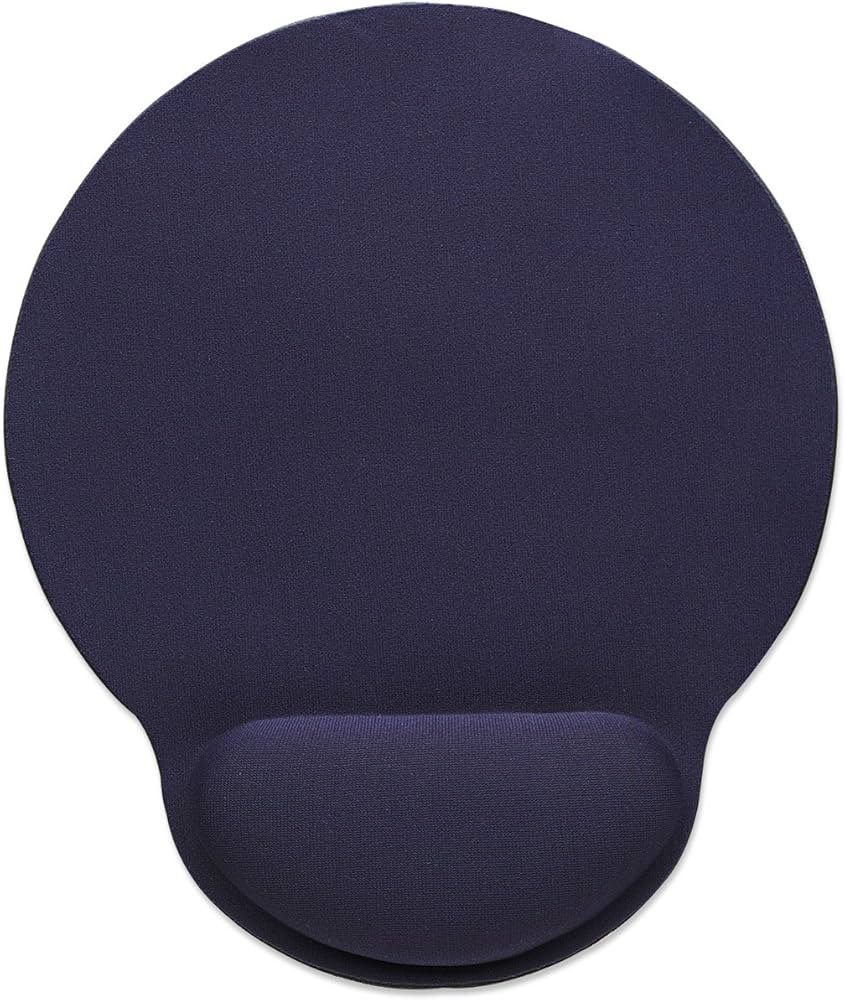 MOUSEPAD CON DESCANSA MUNECAS TIPO GEL ERGONOMICO AZUL MARINO