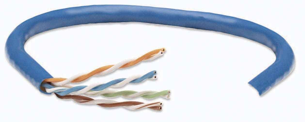 BOBINA CAT 6  UTP 305M SOLIDA AZUL