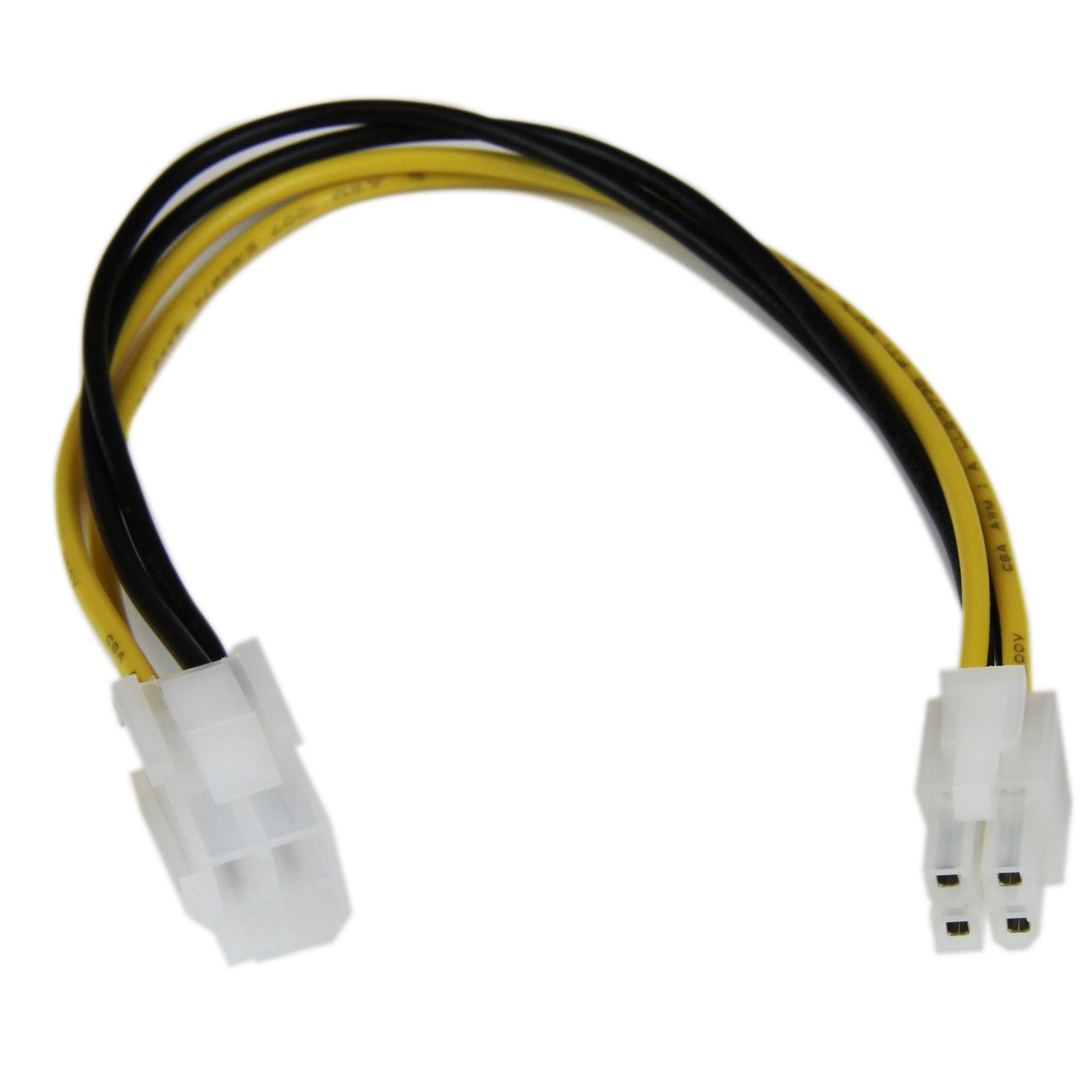 CABLE 0.2M EXTENSOR ATX 12V 4 PINES ALIMENTACION MACHO A HEMBR.
