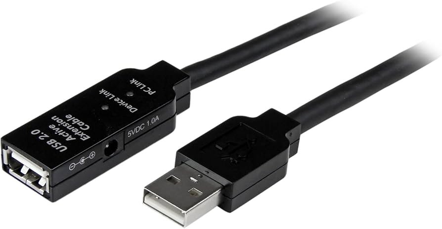 CABLE USB 2.0 DE EXTENSION ALARGADOR ACTIVO DE 5M M A H    .