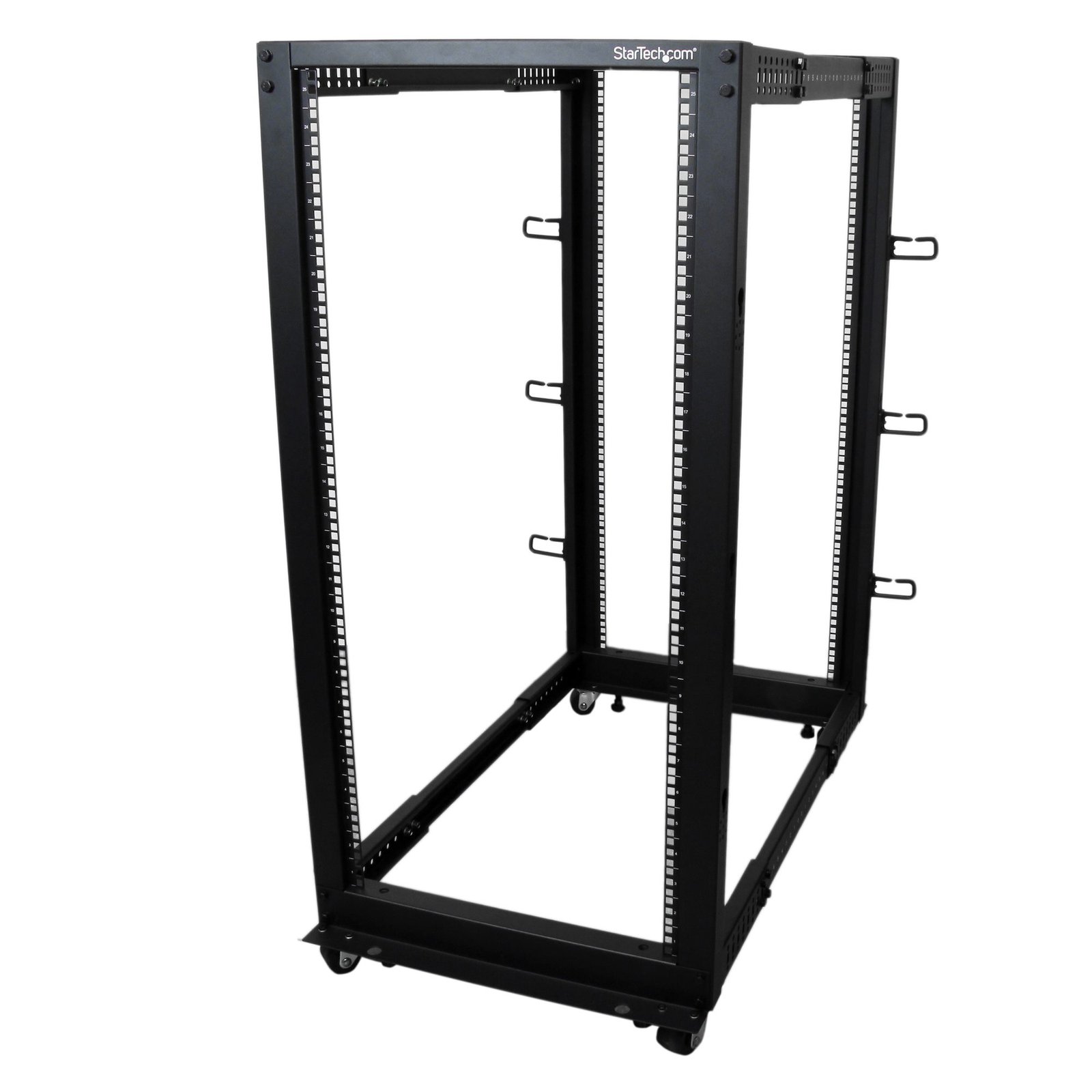 RACK MARCO ABIERTO PROFUNDIDAD AJUSTABLE DE 4 COLUMNAS 25U     .