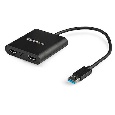 ADAPTADOR DE VIDEO EXTERNO USB 3.0 A 2 PUERTOS HDMI 4K