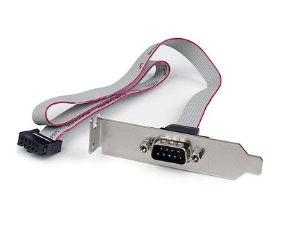 ADAPTADOR 40CM HEADER SERIAL DB9 IDC10 PERFIL BAJO