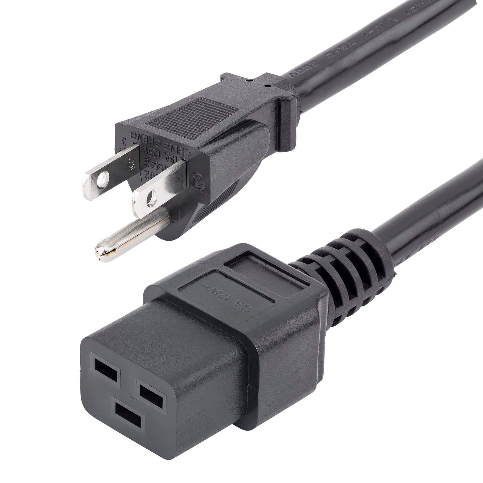 CABLE DE 1.8M NEMA 5-15P A C19 SERVICIO PESADO CORRIENTE PC