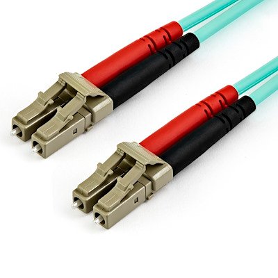 CABLE DE 15 M DE FIBRA OPTICA AGUAMARINA - LC A LC - 50/125