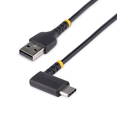 CABLE 2M DE CARGA USB A USB C ACODADO - USB 2.0 - TIPO C