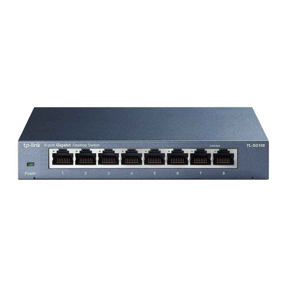 SWITCH DE ESCRITORIO CON 8 PUERTOS GIGABIT SIN ADMINISTRACI