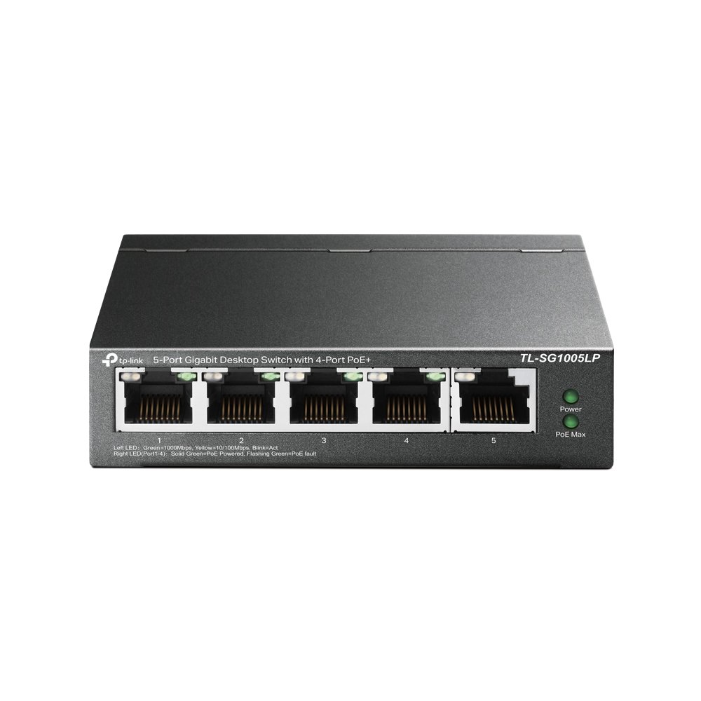 5 PORT GIGABIT DESKTOP SWITCH WITH 4 PORT POE