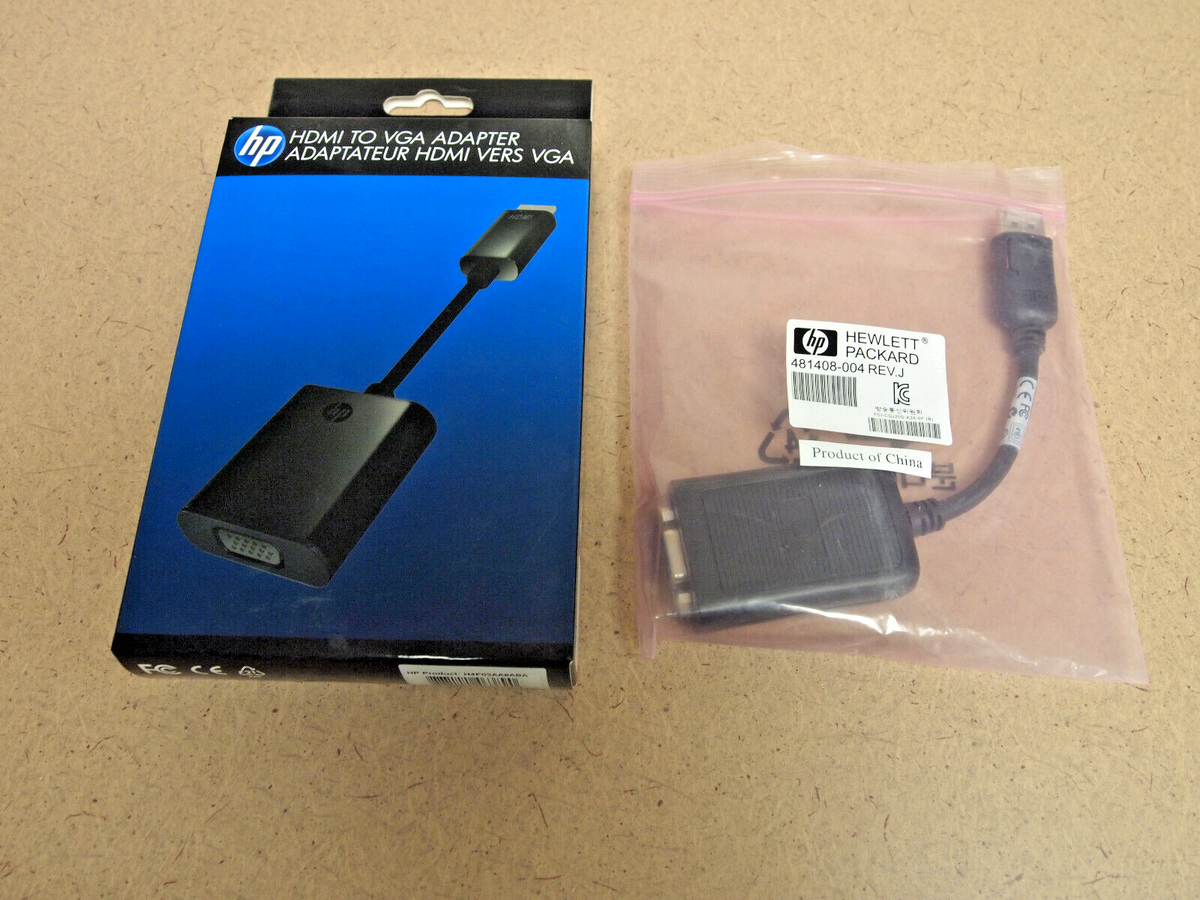 ADAPTADOR DE VIDEO HP HDMI MACHO A VGA HEMBRA 1YW