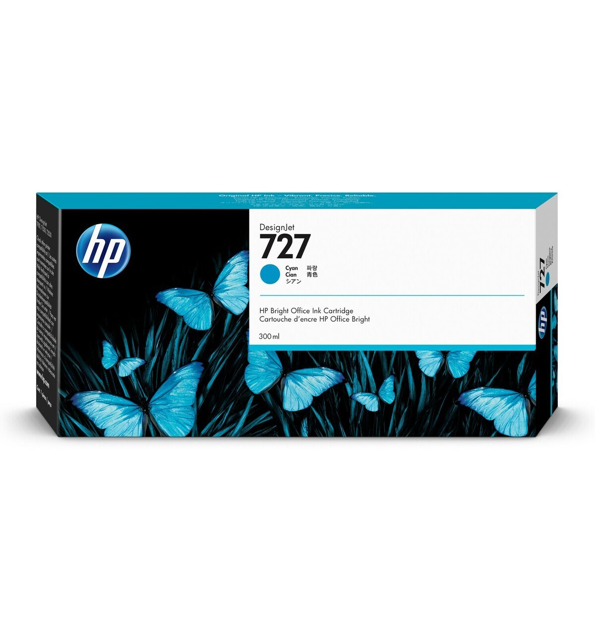 HP 727 CYAN 300ML TINTA AMPLIO FORMATO F9J76A
