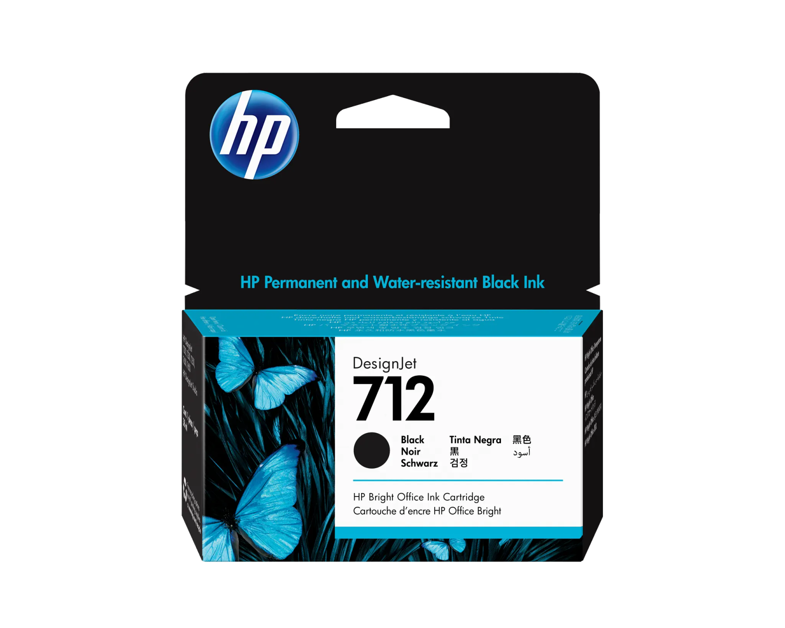HP 712 NEGRO 38ML TINTA AMPLIO FORMATO 3ED70A