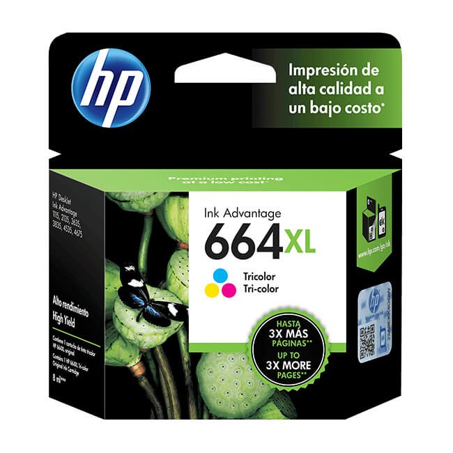 TINTA TRI-COLOR HP 664XL