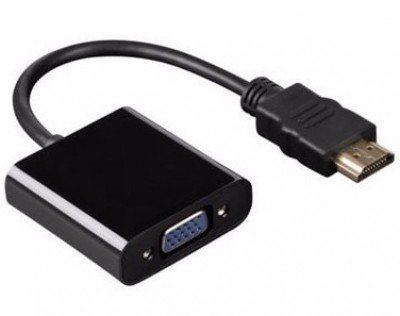 CONVERTIDOR ADAPTADOR HDMI A VGA NEGRO BROBOTIX