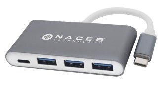 ADAPTADOR HUB METALICO MULTIPUE RTOS TIPO C 3 PUERTOS USB 3